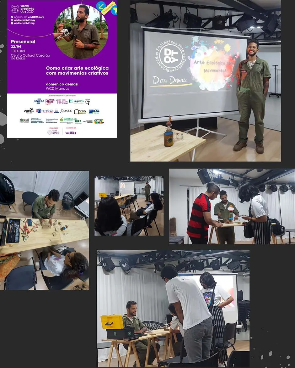 Oficina no World Creativity Day